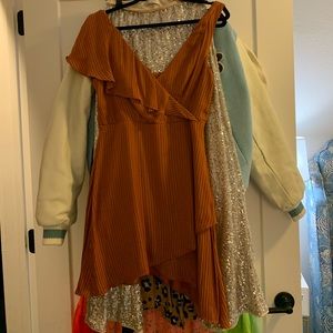 NBD Asymmetrical Ruffle Dress